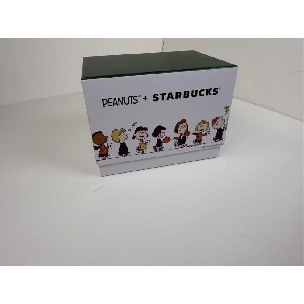 Starbucks Peanuts Snoopy 14oz Ceramic Mug New In Box Limited Edition